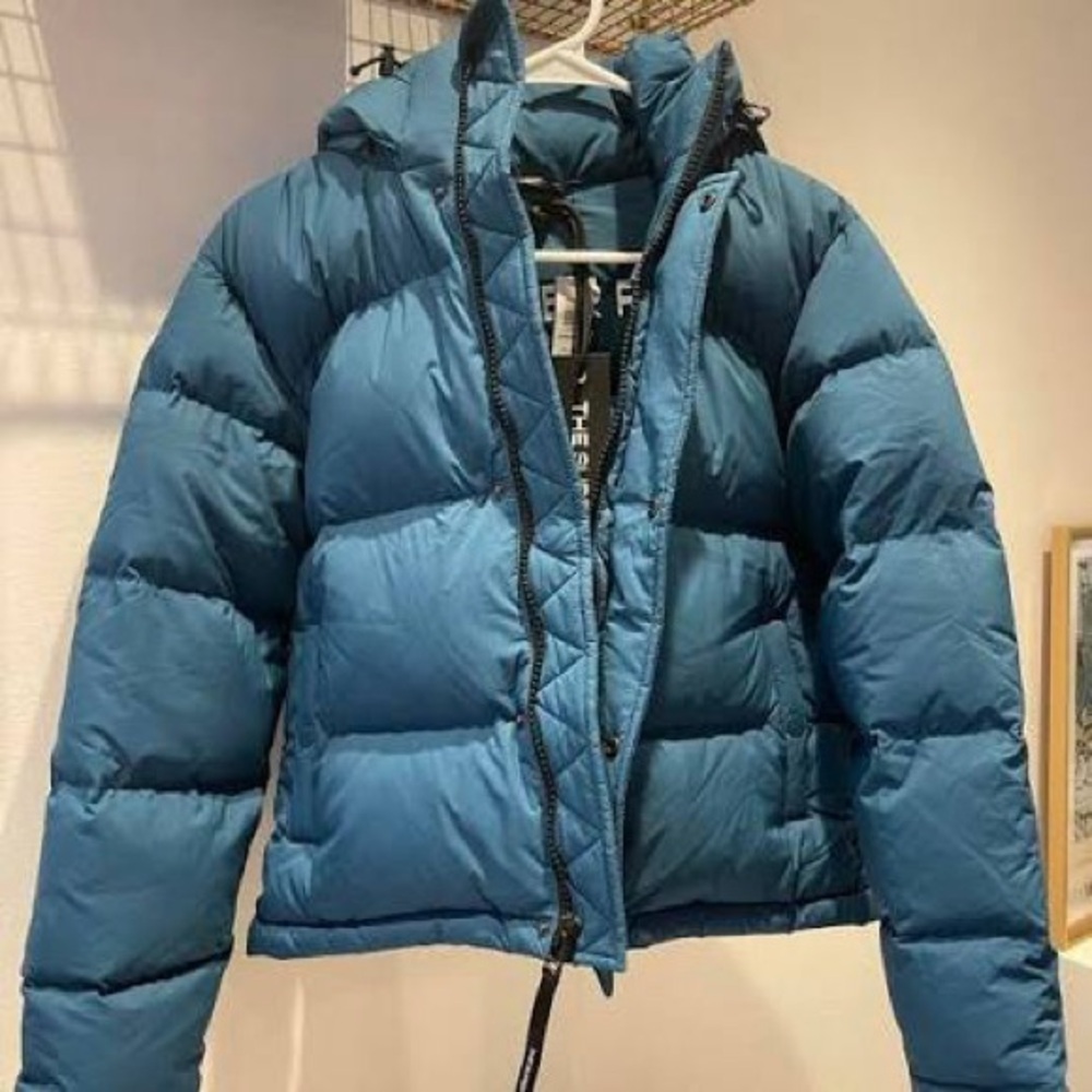 Aritzia Teal Puffer Jacket